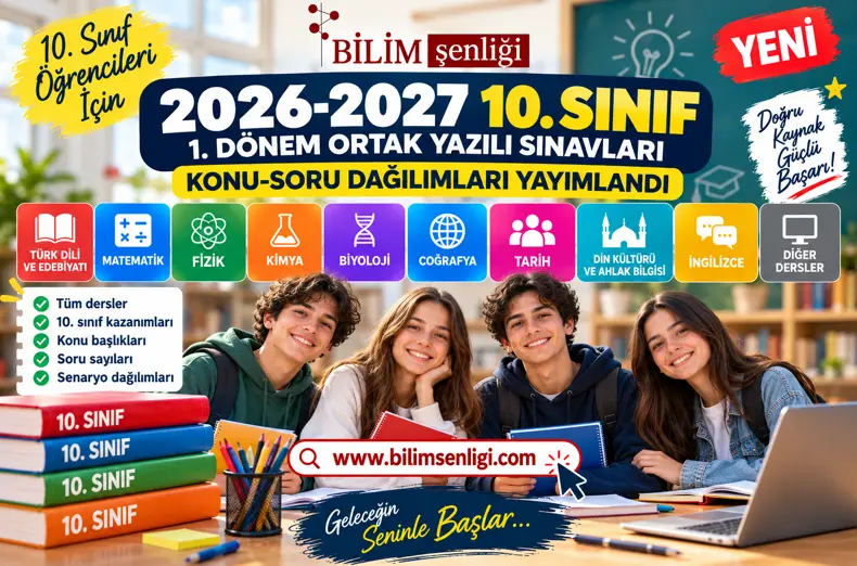 10.sınıf ortak yazılı sınavları