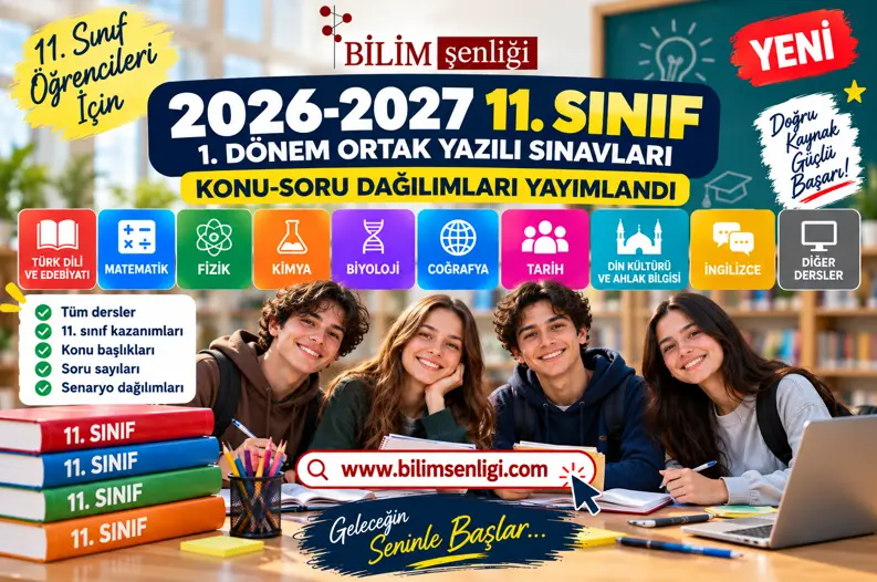 11.sınıf ortak yazılı sınavları