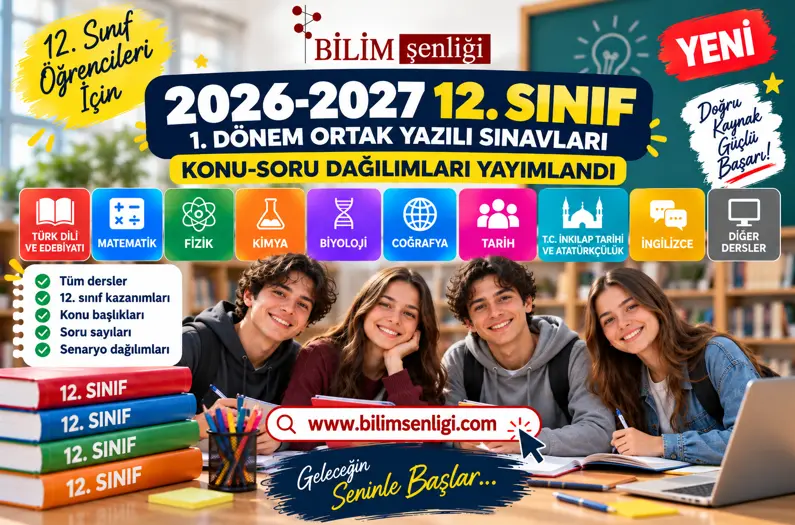 12.sınıf ortak yazılı sınavları