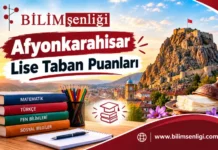 Afyonkarahisar Lise Taban Puanları 2026-2027 | Son 2 Yıl Yüzdelik Dilimleri Afyonkarahisar Lise Taban Puanları