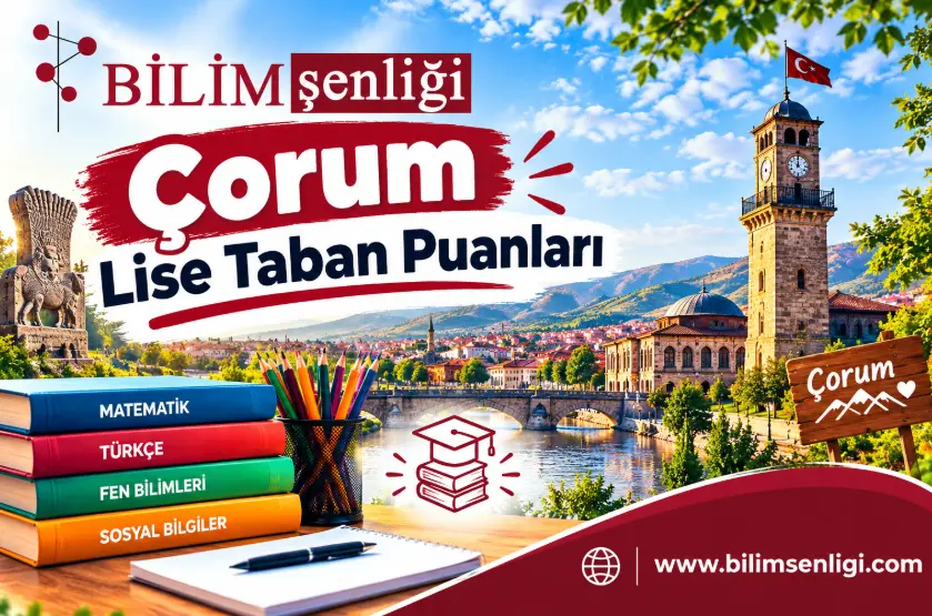 Çorum Lise Taban Puanları 2026-2027 | Son 2 Yıl Yüzdelik Dilimleri 1 Çorum Lise Taban Puanları