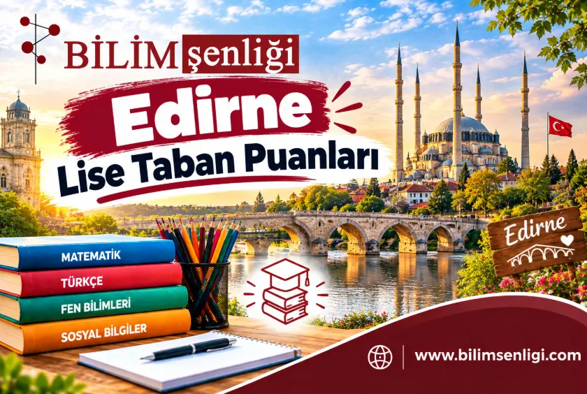 Edirne Lise Taban Puanları 2026-2027 | Son 2 Yıl Yüzdelik Dilimleri 1 Edirne Lise Taban Puanları