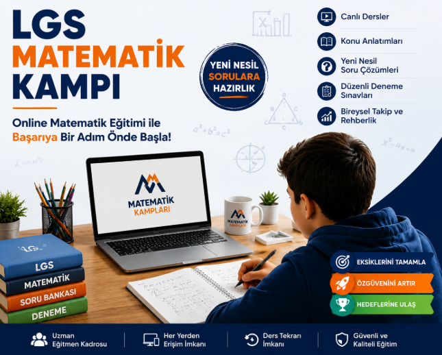 LGS Matematik Başarısını Artıran Online Eğitim Platformu: Matematik Kampları 1 LGS Matematik Kampı Online Eğitim Programı