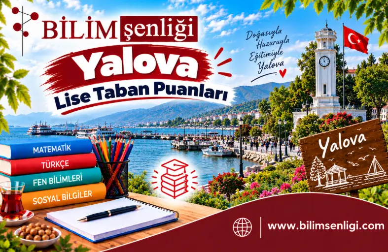 Yalova Lise Taban Puanları 2026-2027 | Son 2 Yıl Yüzdelik Dilimleri 1 Yalova Lise Taban Puanları