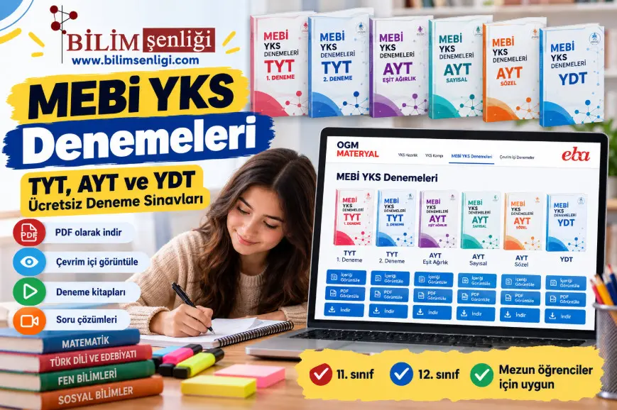 MEBİ YKS Denemeleri: TYT, AYT ve YDT Deneme Sınavları PDF 1 MEBİ YKS Denemeleri