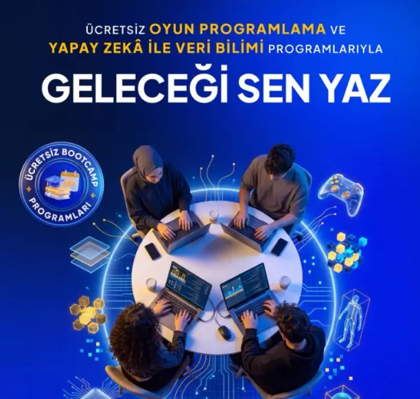 turkcell-gelecegi-yazanlar-bootcamp Turkcell Geleceği Yazanlar Bootcamp 2026 yapay zekâ veri bilimi oyun programlama başvuruları