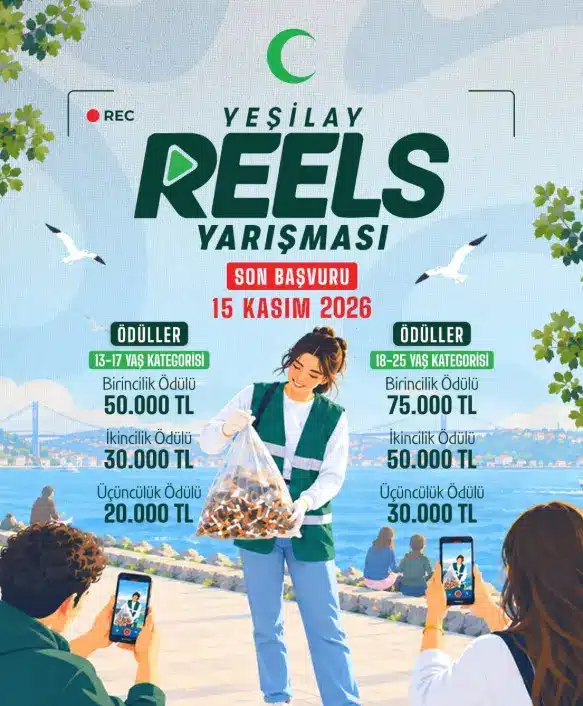 yesilay-reels-yarismasi Yeşilay Bağımlılıklar Konulu Reels Yarışması 2026 başvuru tarihleri ve 255 bin TL ödül